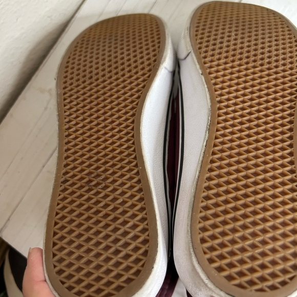 Vans Unisex Scotch-guard Burgundy and Orange High-Top Sneakers - Picture 6 of 6